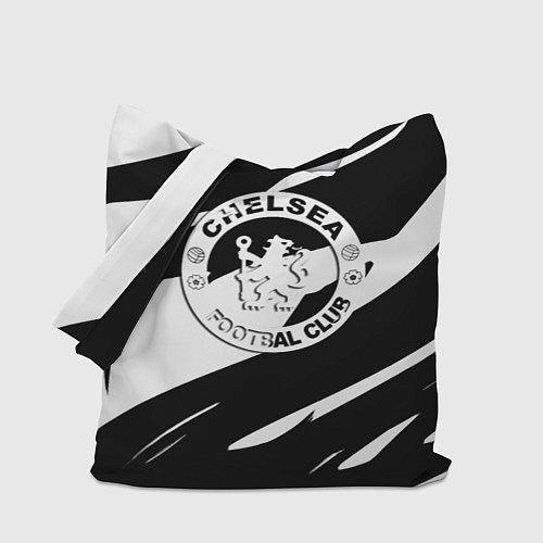 Сумка-шоппер Челси геометрия полсоы / 3D-принт – фото 1