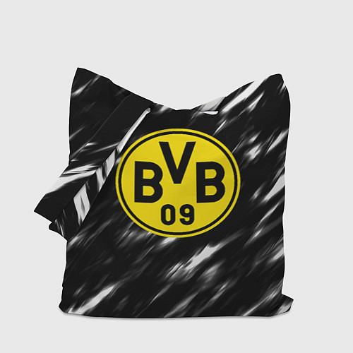 Сумка-шоппер Borussia штрихи красок текстура / 3D-принт – фото 1