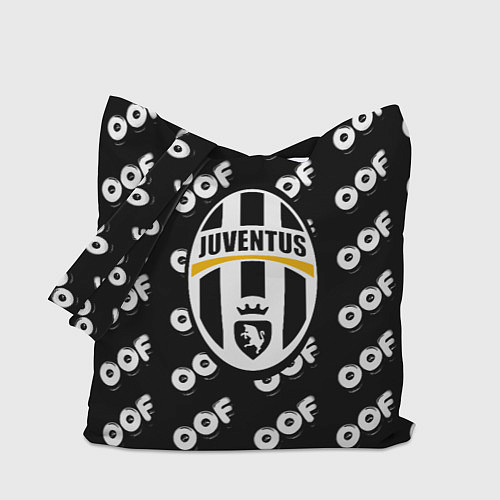 Сумка-шоппер Juventus off pattern / 3D-принт – фото 1