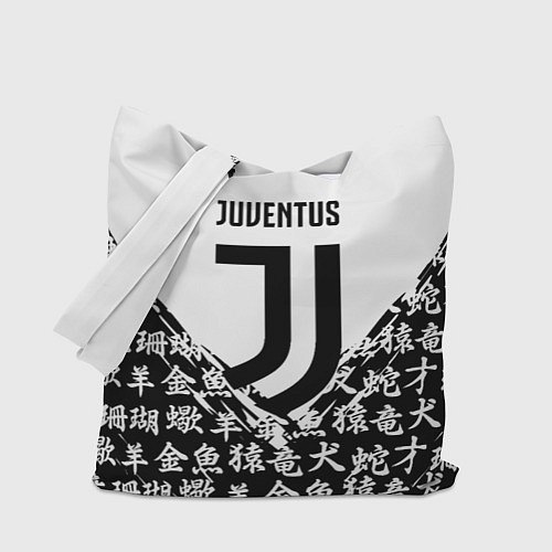 Сумка-шоппер Juventus символы китайские / 3D-принт – фото 1