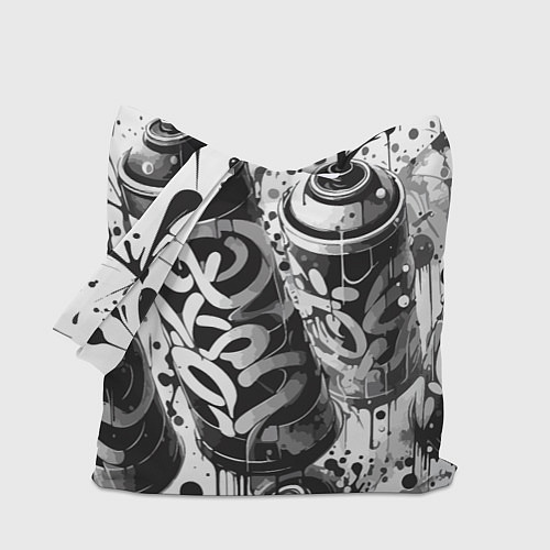Сумка-шоппер Баллончики с краской - граффити / 3D-принт – фото 1