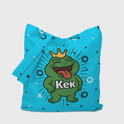 Сумка-шоппер Кек веселая лягушка мем / 3D-принт – фото 1