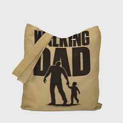 Сумка-шоппер The walking dad - каламбур