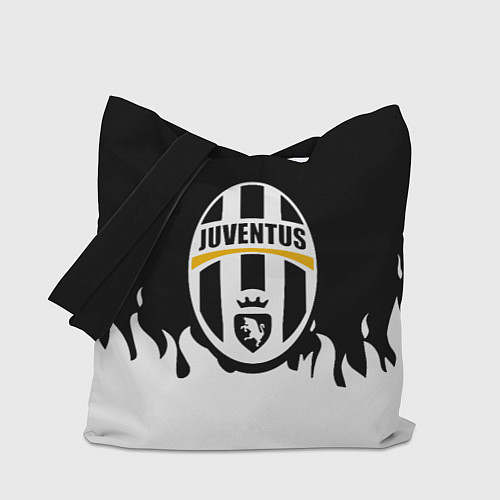 Сумка-шоппер Juventus белый огонь / 3D-принт – фото 1