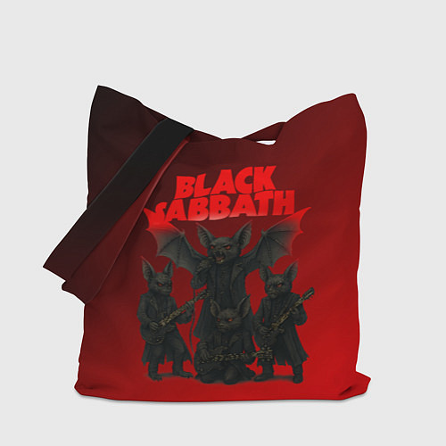 Сумка-шоппер Black Sabbath летучие мыши / 3D-принт – фото 1