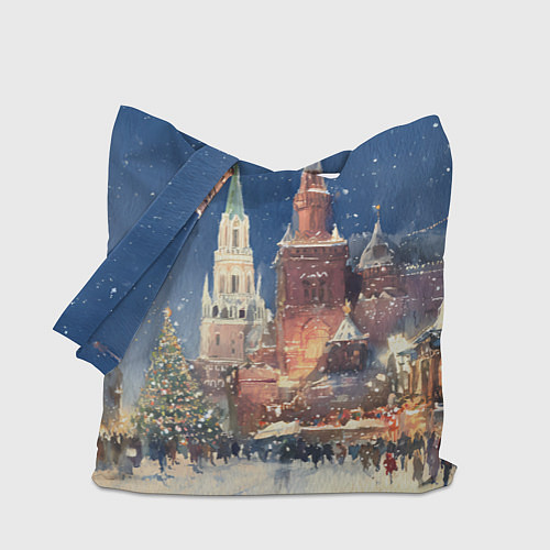 Сумка-шоппер Новый год - Москва / 3D-принт – фото 1
