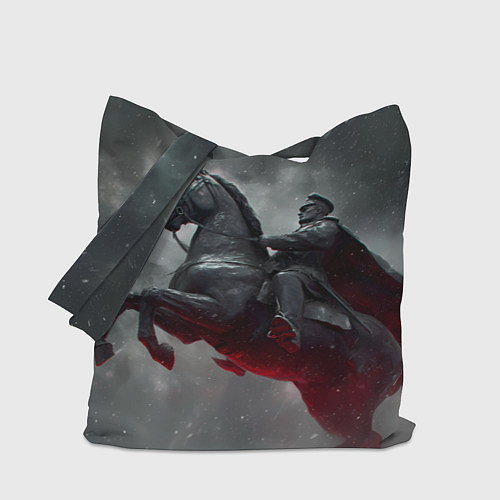 Сумка-шоппер Всадник в плаще на коне / 3D-принт – фото 1