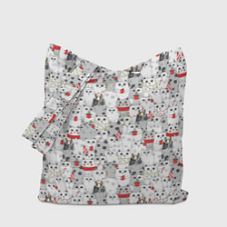 Сумка-шоппер Новогодние котики