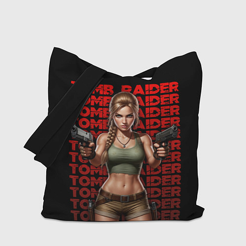 Сумка-шоппер Лара с пистолетами / 3D-принт – фото 1