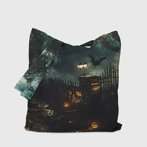 Сумка-шоппер Ночь тыкв и теней / 3D-принт – фото 1