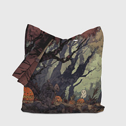 Сумка-шопер Призрачный лес, цвет: 3D-принт