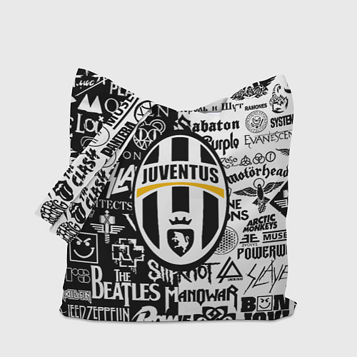 Сумка-шоппер Juventus рок музыка / 3D-принт – фото 1