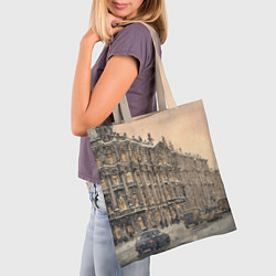 Сумка-шопер Зима в Санкт-Петербурге, цвет: 3D-принт — фото 2