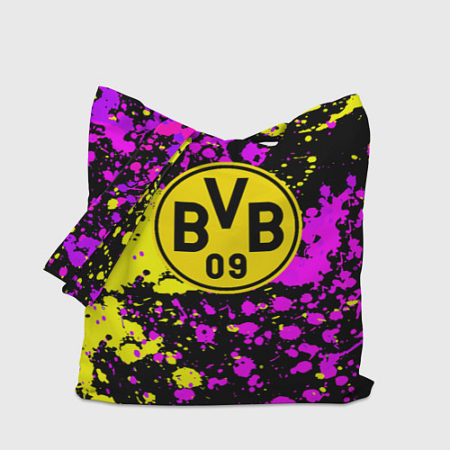 Сумка-шоппер Borussia абстрактные краски текстура / 3D-принт – фото 1
