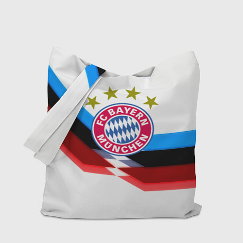 Сумка-шоппер Бавария Мюнхен геометрия спорт / 3D-принт – фото 1