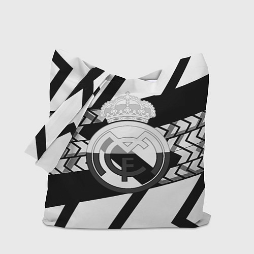 Сумка-шоппер Реал Мадрид краски полосы / 3D-принт – фото 1