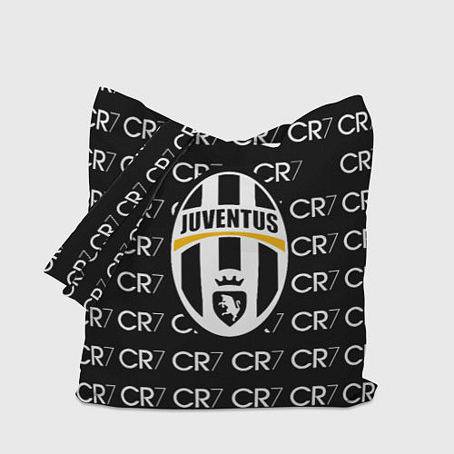 Сумка-шоппер Juventus sport pattern / 3D-принт – фото 1