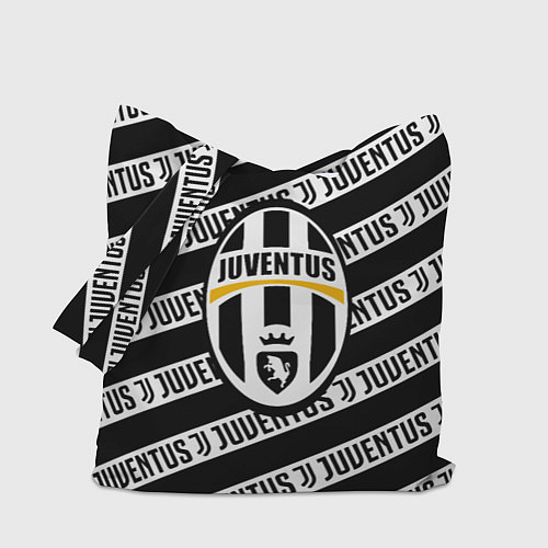 Сумка-шоппер Ювентус полосы линии спорт / 3D-принт – фото 1