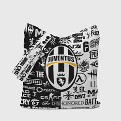 Сумка-шоппер Ювентус логотипы всех игр