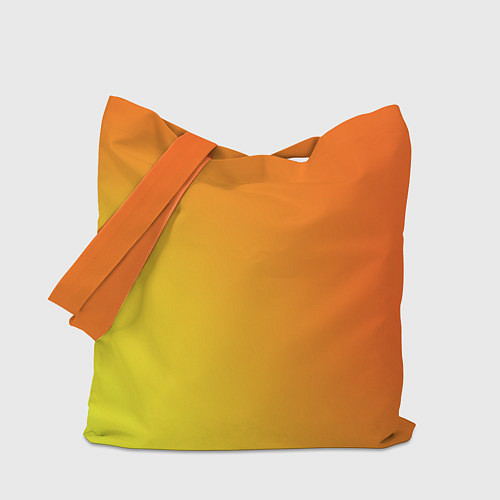 Сумка-шоппер Color orange red / 3D-принт – фото 1