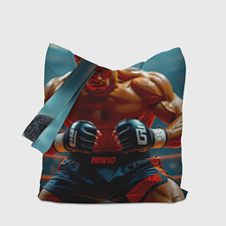 Сумка-шопер Боец миксфайт, цвет: 3D-принт