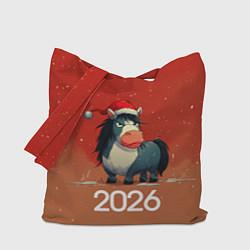 Сумка-шоппер Новый год - лошадка 2026