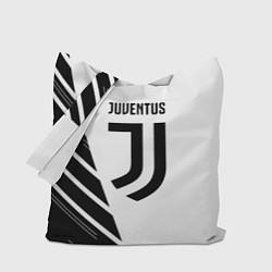 Сумка-шоппер Ювентус полосы геометрия текстура