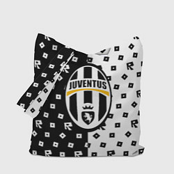 Сумка-шопер Ювентус x роблокс, цвет: 3D-принт