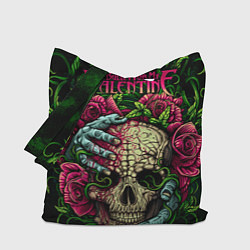 Сумка-шопер BFMV: Roses Skull, цвет: 3D-принт