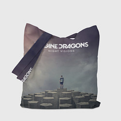 Сумка-шопер Imagine Dragons: Night Visions цвета 3D-принт — фото 1