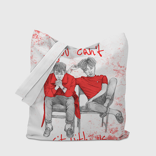 Сумка-шоппер Big Bang: Sit with us / 3D-принт – фото 1