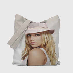 Сумка-шопер Бритни Спирс в розовой шляпе, цвет: 3D-принт