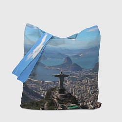 Сумка-шопер Рио-де-Жанейро, цвет: 3D-принт