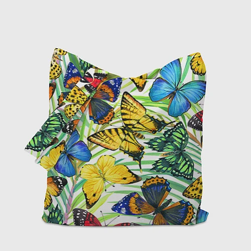 Сумка-шоппер Тропические бабочки / 3D-принт – фото 1