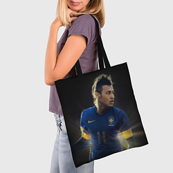 Сумка-шопер Neymar: Brasil Team, цвет: 3D-принт — фото 2