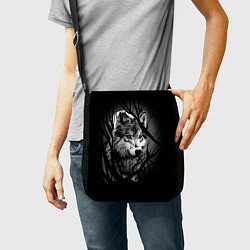 Сумка на плечо Серый волк, цвет: 3D-принт — фото 2
