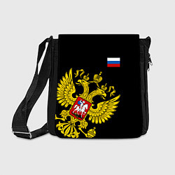 Сумка на плечо Флаг и Герб России, цвет: 3D-принт