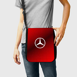 Сумка на плечо Mercedes: Red Carbon, цвет: 3D-принт — фото 2