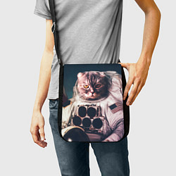 Сумка на плечо Кот-астронавт, цвет: 3D-принт — фото 2