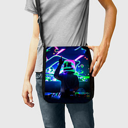 Сумка на плечо Marshmello: Neon DJ, цвет: 3D-принт — фото 2