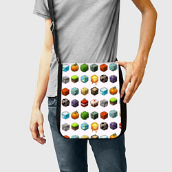 Сумка на плечо Minecraft Cubes, цвет: 3D-принт — фото 2