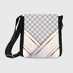 Сумка на плечо Luxury white & Gold, цвет: 3D-принт