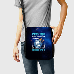 Сумка на плечо FISHING PLANET Рыбалка, цвет: 3D-принт — фото 2