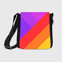Сумка на плечо РАДУЖНАЯ ГЕОМЕТРИЯ RAINBOW GEOMETRY, цвет: 3D-принт