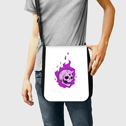 Сумка на плечо Череп Scary Demon парный, цвет: 3D-принт — фото 2