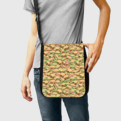 Сумка на плечо Гамбургеры Hamburgers, цвет: 3D-принт — фото 2