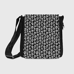 Сумка на плечо Funny skulls, цвет: 3D-принт