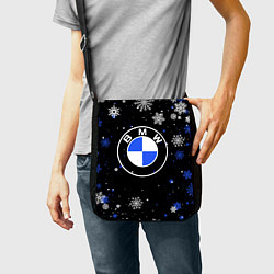 Сумка на плечо НОВОГОДНИЙ БМВ НОВЫЙ ГОД BMW, цвет: 3D-принт — фото 2
