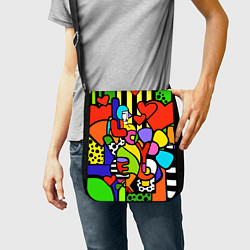 Сумка на плечо Romero Britto - love you, цвет: 3D-принт — фото 2