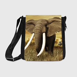 Сумка на плечо Могучий слон, цвет: 3D-принт